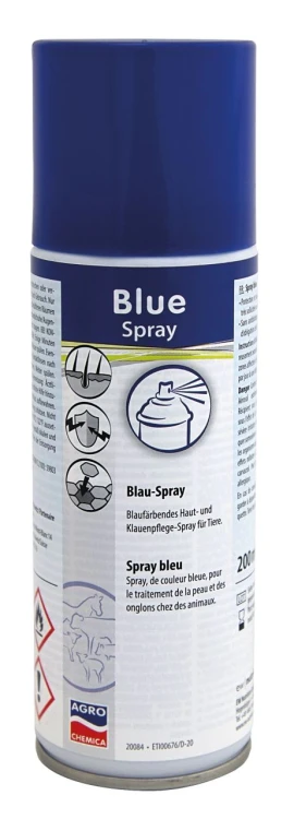 Kerbl Niebieski Koloryzujący Spray Do Pielęgnacji Skóry Kopyt I Racic 200ml