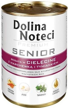 Dolina Noteci Premium Senior Cielęcina Z Marchewką I Tymiankiem 400g