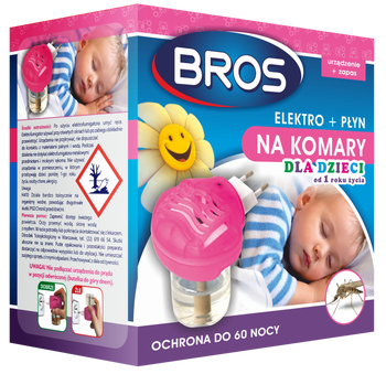 Bros Elektro + Płyn Na Komary Dla Dzieci Od 1 Roku Życia 40ml