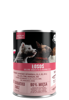 PetRepublic Łosoś Krojone Kawałki W Delikatnym Sosie 400g