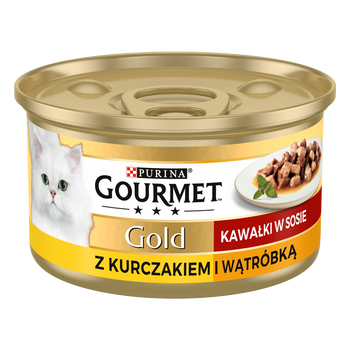 Purina Gourmet Gold kurczak/ wątróbka w sosie 85g