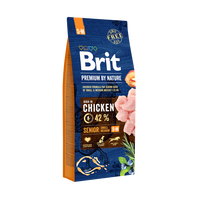 Brit Premium By Nature Senior S+M Z Kurczakiem 15kg