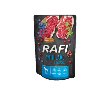 Dolina Noteci Rafi Z Jagnięciną Dla Psa (Czarne Opakowanie) 300g
