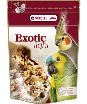 Versele-Laga Exotic Light - Mieszanka Z Prażonymi Ziarnami Dla Dużych I Średnich Papug 750g