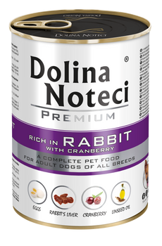 Dolina Noteci Premium Królik Z Żurawiną 400g
