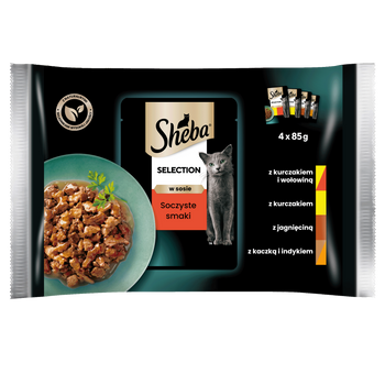 Sheba Saszetka Selection In Sauce Soczyste Smaki 4x85g