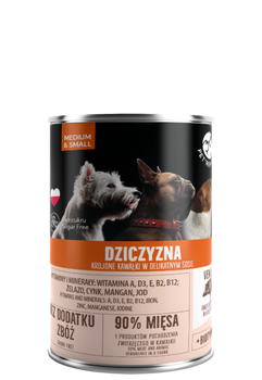 PetRepublic Dziczyzna Krojone Kawałki W Delikatnym Sosie 400g