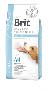 Brit Grain Free Veterinary Diet Dog Obesity Jagnięina Z Groszkiem 2kg