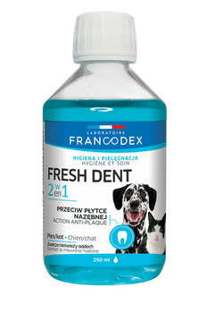 Zolux Francodex Fresh Dent Płyn Do Higieny Jamy Ustnej Dla Psów I Kotów 250ml