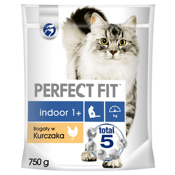 PERFECT FIT Indoor 1+ Z Kurczakiem 750g