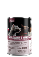 PetRepublic Wołowina Z Warzywami Krojone Kawałki W Delikatnym Sosie 400g