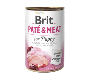 Brit Pate & Meat Puppy Kurczak Z Indykiem 400g