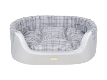 AMIPLAY Legowisko Elipsa Venus Srebrne L