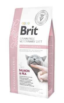 Brit Grain Free Veterinary Diet Cat Hypoallergenic Łosoś Z Groszkiem 5kg