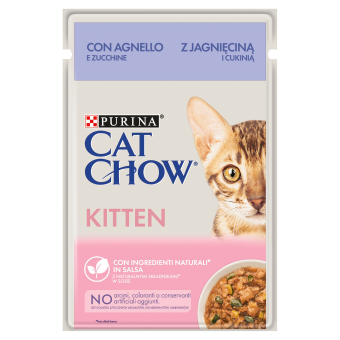 Purina Cat Chow Kitten Karma Z Jagnięciną I Cukinią W Sosie 85g
