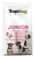 Tropidog Premium Junior Small And Medium Breeds Łosoś Z Ryżem 8kg