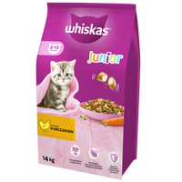 WHISKAS Karma Sucha Dla Kociąt Junior Z Kurczakiem 14kg