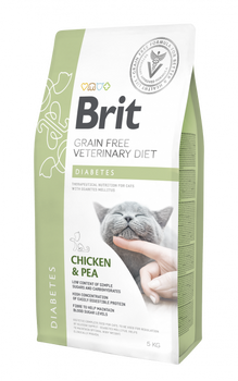 Brit Grain Free Veterinary Diets Cat Diabetes Kurczak Z Groszkiem 2kg