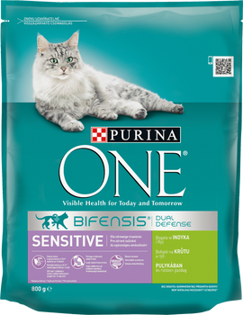 Purina One Cat Sensitive Karma Z Indykiem Dla Kota 800g