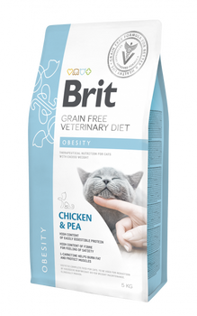 Brit Grain Free Veterinary Diet Cat Obesity Kurczak Z Groszkiem 5kg