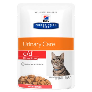Hill's Prescription Diet c/d Urinary Stress Feline Salmon 85g