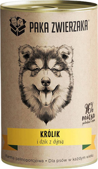 Paka Zwierzaka Królik I Dzik Z Dynią 400g