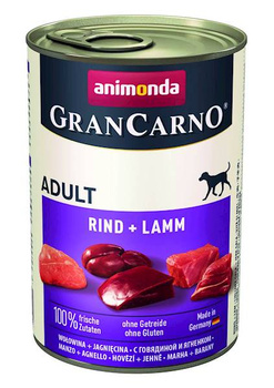 Animonda Grancarno Adult Dog Wołowina + Jagnięcina 400g