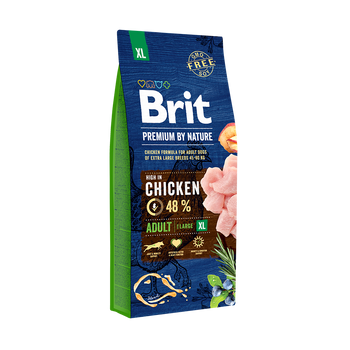Brit Premium By Nature Adult XL Z Kurczakiem 15kg