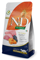 Farmina N&D Pumpkin Feline Lamb & Blueberry Neutered Adult 300g
