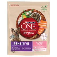 PURINA ONE Mini Delicate Łosoś, ryż - sucha karma dla psa - 800 g