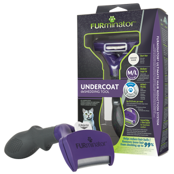 FURMINATOR Narzędzie Do Wyczesywania Podszerstka Dla Krótkowłosych Kotów Średnich I Dużych Ras