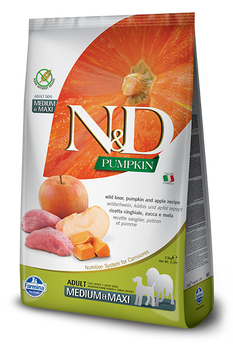 Farmina N&D Pumpkin Grain Free Canine Adult Medium&Maxi Boar&Apple 12kg