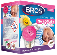 Bros Elektro + Płyn Na Komary Dla Dzieci Od 1 Roku Życia 40ml
