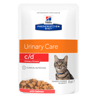Hill's Prescription Diet c/d Urinary Stress Feline Salmon 85g