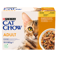 PURINA Cat Chow Adult Kurczak i cukinia Multipack 10x85g